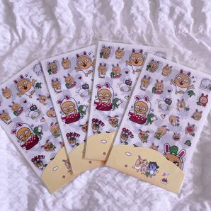 カカオフレンズ ステッカーシート 4枚入4セット