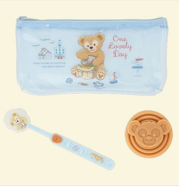 ダッフィー One Lovely Day ディズニー グッズ お土産 歯磨きセット ポーチ コップ 折り畳み