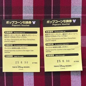東京ディズニーリゾート ポップコーン引換券 2枚セット