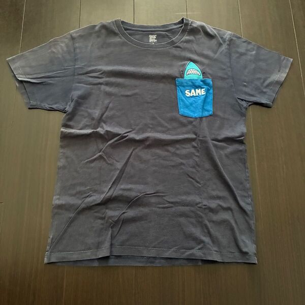 グラニフ DesignTシャツ サメ 紺色Mサイズ 半袖Tシャツ