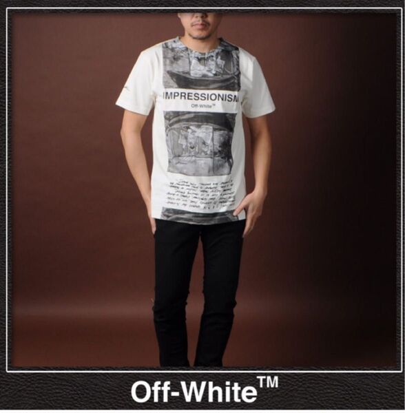 OFF-WHITE オフホワイト tシャツ NEWSPAPER モネ