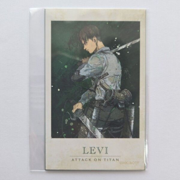 進撃の巨人 リヴァイ兵長 戦う背中ver. qrunge CANVAS イラストカード 2枚セット