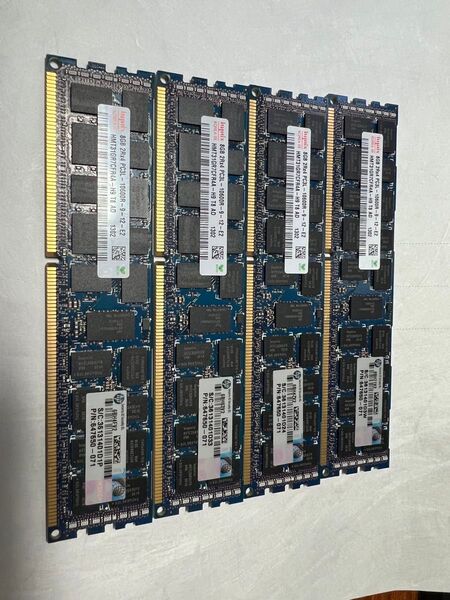 Hynix 8GB PC3L-10600R DDR3 Registered ECC メモリ 4枚セット