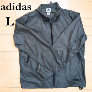 ウィンドブレーカー ナイロンジャケットメンズ アディダス adidas L グレー