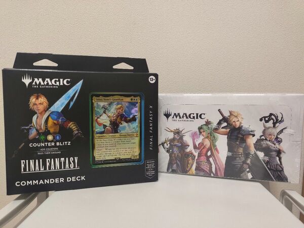 MTG FINAL FANTASY 英語版 統率者デッキ カウンター・ブリッツ未開封、プレイブースター1BOXシュリンク付き未開封