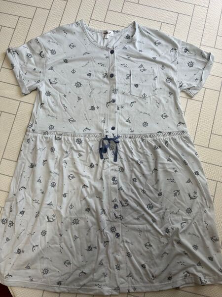 新品 マタニティ パジャマ 半袖マタニティ ルームウェア Lサイズ 水色 妊婦