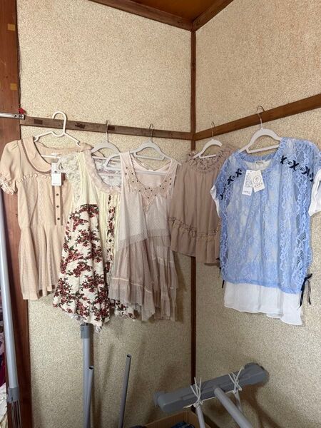 axes femme 5点 まとめ売り 花柄 フリル アクシーズファム ワンピース リズリサ 系 平成ギャル y2k 姫