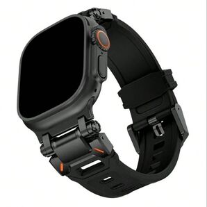 ブラック×ブラックチタン AppleWatchバンド 49/46/45/44/42mm バンド Ultra アップルウォッチ