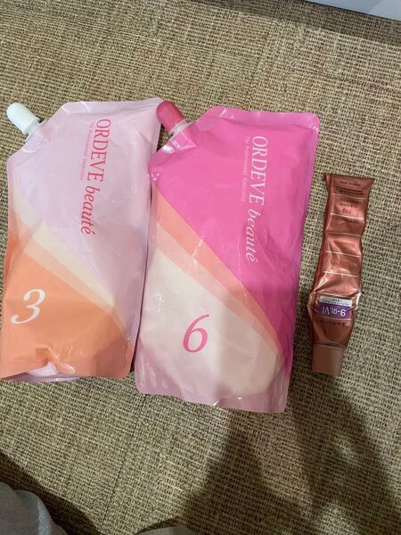 お買い得!!オルディーブボーテ ヘアカラー3本セット ミルボン
