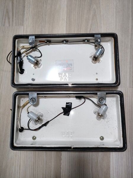 字光式ナンバープレート 電光式 旧車 当時物 電球式 12V 24V