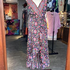 花柄 キャミソールワンピース リゾートワンピース ロングワンピース マキシ丈