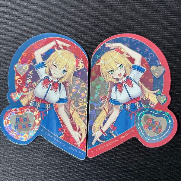 ホロライブ hololive キラステッカー ガチャガチャ ホログラム ハート シール 赤井はあと はあちゃま