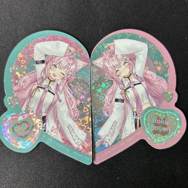 ホロライブ hololive キラステッカー ガチャガチャ ホログラム ハート シール 博衣こより