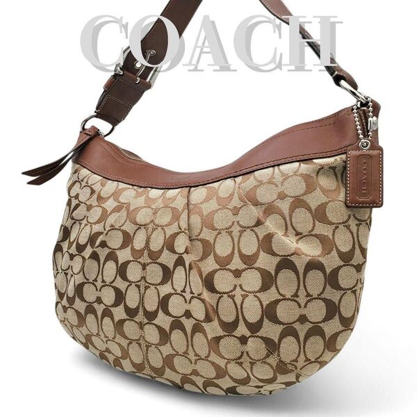 COACH ワンショルダー シグネチャー キャンバス 肩掛け y2k 大容量