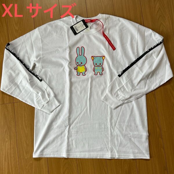 キューン cune 長袖 Tシャツ ロンT 白 XLサイズ 定価5500円+税