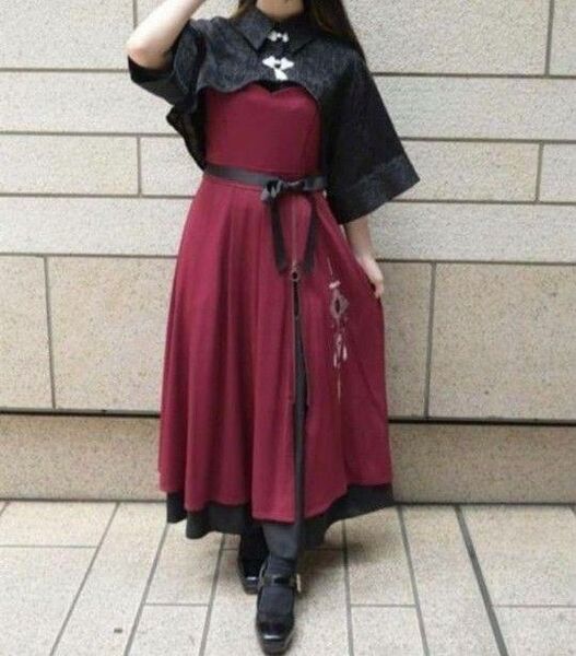 チャイナ風刺繍キャミワンピース 新品未使用 axes femme