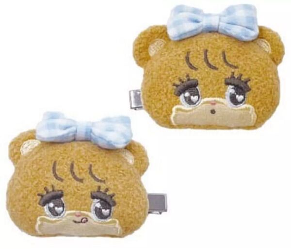 ミッコ mikko characters ぬいぐるみヘアクリップ LOTTE ラテ 2個セット