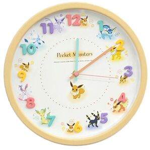 ポケモン 壁掛け 時計 ポケットモンスター イーブイフレンズ アナログ時計