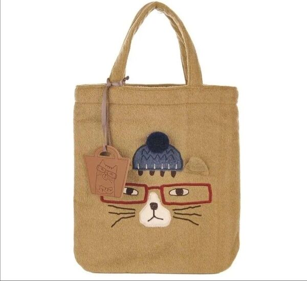 ネコザワ フリースバッグ ミニバッグ トートバッグ かわいい ネコ 猫 クスグルジャパン