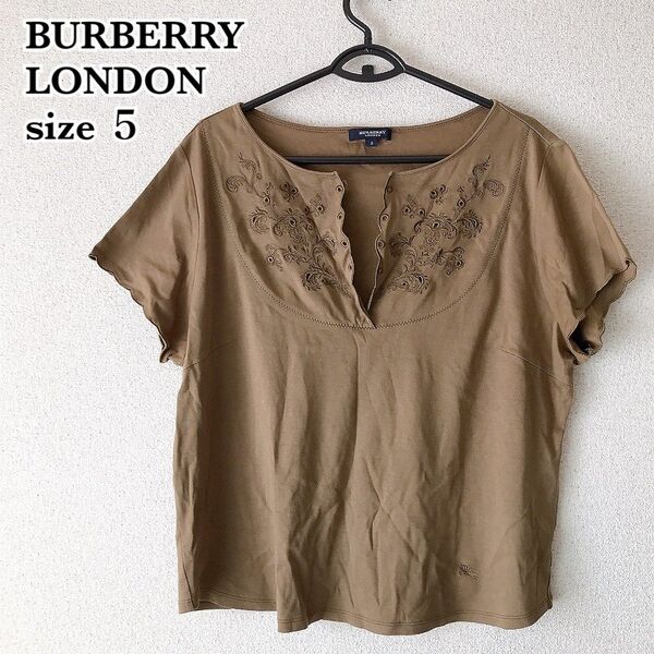 BURBERRY バーバリー ロンドン カットソー トップス 半袖 カーキ