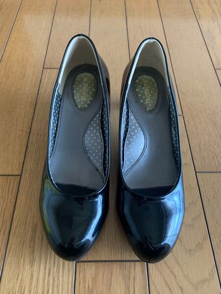 HushPuppies パンプス 23.5cm ブラック エナメル