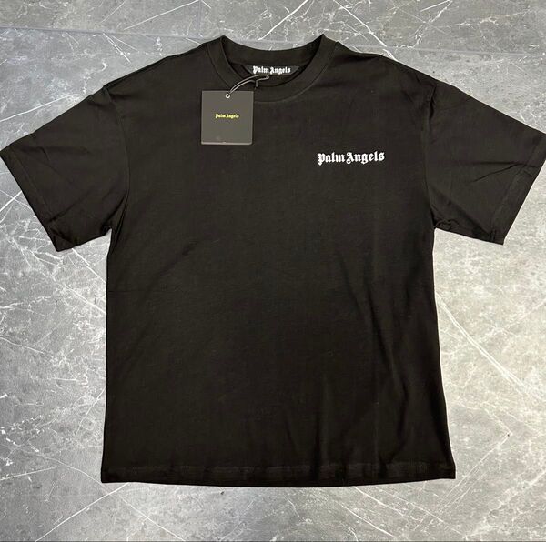 Palm Angels パームエンジェルス ブラック ワンポイントロゴ Tシャツ