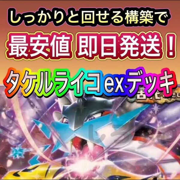 即日発送 タケルライコexデッキ 構築済みデッキ ポケモンカード