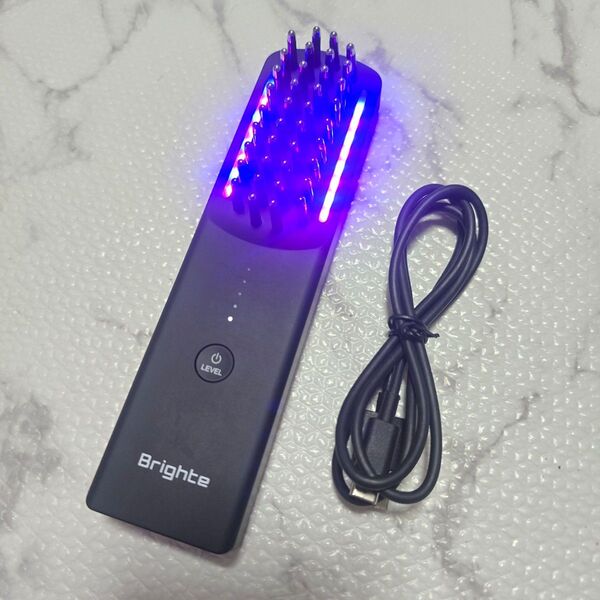 【極美品】Brighte ELEKIBRUSH ブライト エレキブラシ 美顔器 USBケーブル付
