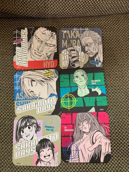 SAKAMOTO DAYS サカモトデイズ アートコースター 6枚セット