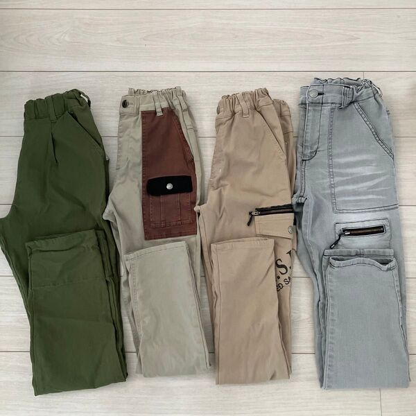 キッズ パンツ 4本セット まとめ売り 150cm