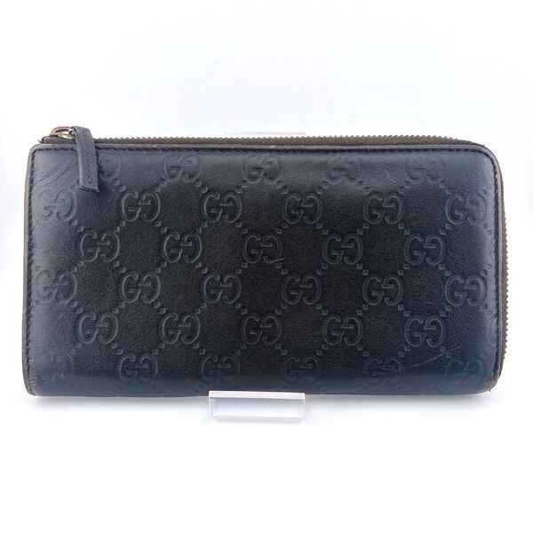GUCCI 332747 グッチ シマ 長財布 ラウンドファスナー