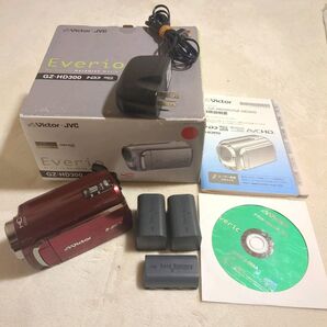 victor・jvc GZ-HD300 Everio ビクター ビデオカメラ HDD 60GB デジタルビデオカメラ