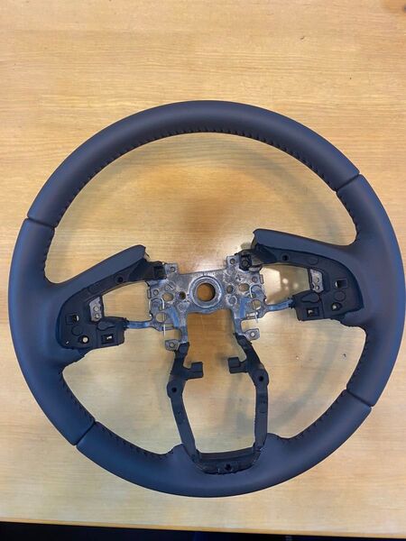 新車はずし!新品同様!大変希少!ホンダN-BOX JF3 JF4 純正本革ステアリングハンドル茶色