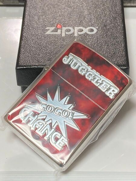juggler GOGO ジャグラー レッド マーブル パチスロ ZIPPO