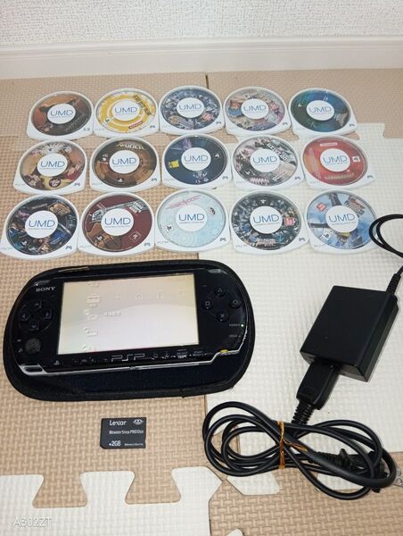 PSP-3000本体 カセット15個付き