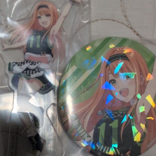 学園アイドルマスター 一番くじ Part2 H賞 アクリルスタンド 缶バッジ 紫雲清夏 未開封セット
