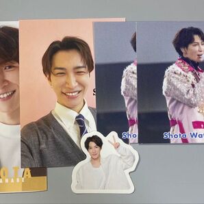 Duet 7月号 厚紙 カード ステッカー SnowMan 渡辺翔太 セット