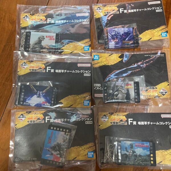 一番くじ 大怪獣列伝G F賞 場面写チャームコレクショ6種
