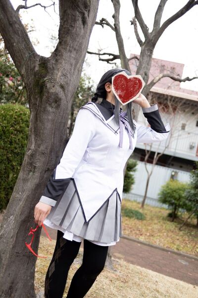 魔法少女まどかマギカ 暁美ほむら コスプレ 衣装+靴セット まどマギ
