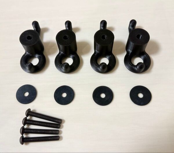 ジムニー JB64/JB74 用 荷物固定フック(4個セット)
