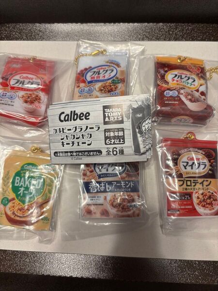 Calbeeグラノーラ シャカシャカキーチェーン 全6種 ガチャ