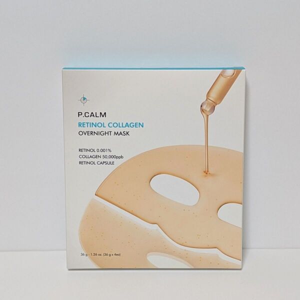 《新品》P.CALM◆レチノール コラーゲン オーバーナイトマスク 1箱 4枚入