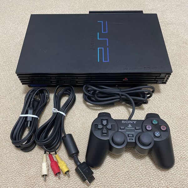 【動作品】PlayStation2セット scph-35000 ネットワークアダプター scph-10350付き