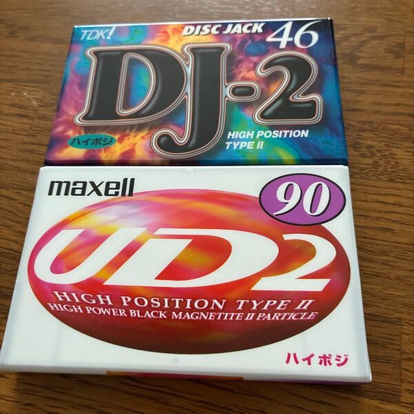 TDK DJ-2 maxell UD2 ハイポジ カセットテープ 2本セット