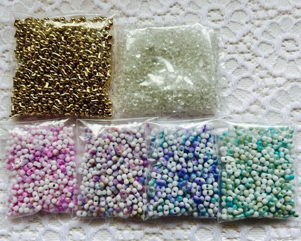 【在庫処分】ピーナッツビーズ ファルファーレまとめ売り 140g ハンドメイド