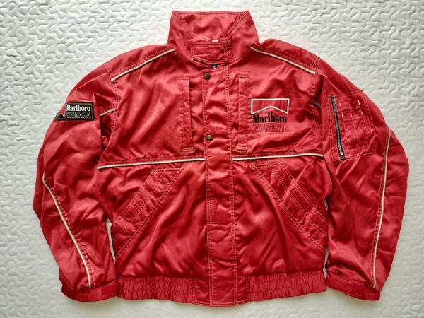 Marlboro Yamaha レーシングジャケット レッド ビンテージ