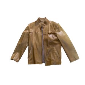 レザージャケット ブラウン