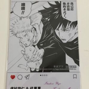 呪術廻戦 伏黒恵 虎杖悠二 PVCカード