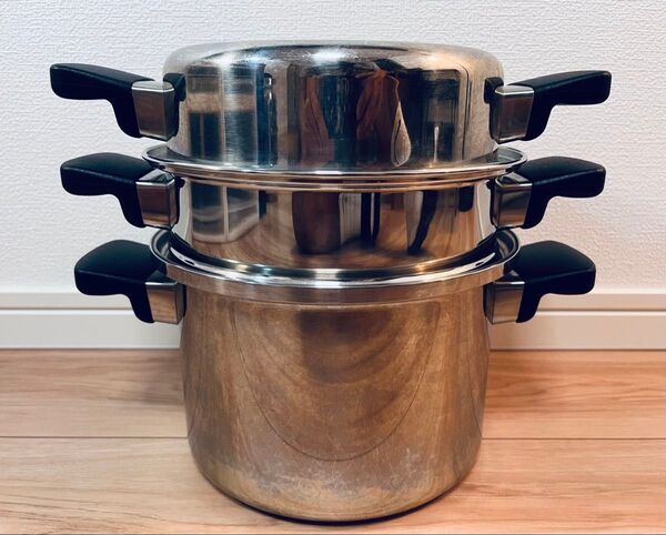 【中古】Amway クィーンクック 4L シチューパンセット 仕切り板無