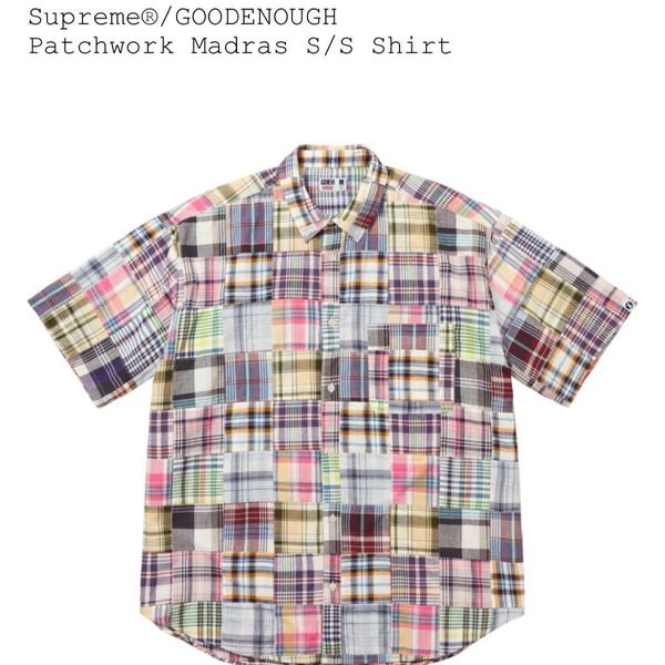 Supreme GOODENOUGH Patchwork Madras S/S Shirt M